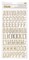 Maggie Holmes Carousel Thickers Stickers 137/Pkg-Swing Alphabet/Gold Foiled Chipboard